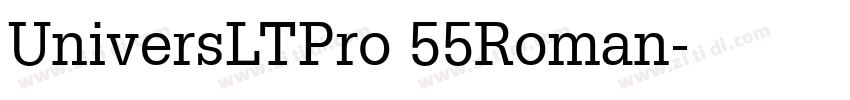 UniversLTPro 55Roman字体转换
